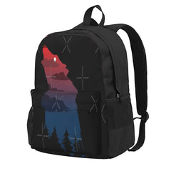 Howling Wolf Backpack Men's Women's Bag Pack Travel Outdoor Gear
