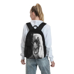 Scary Nights Backpacks Men's and Women's Vintage Bags with Zip Pockets