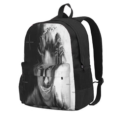 Scary Nights Backpacks Men's and Women's Vintage Bags with Zip Pockets