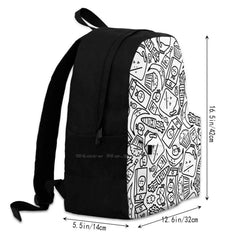 Groceries Bags Travel Laptop Backpack Milk Carrot