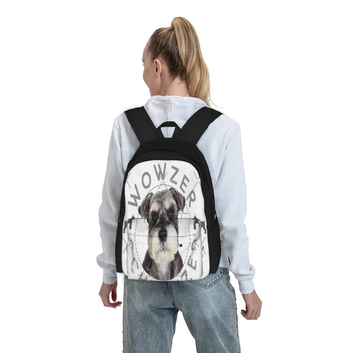 Schnauzer And Presents Backpacks For Men Women Kids