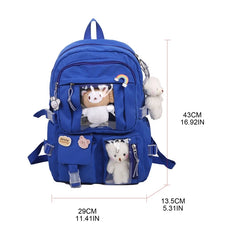 School Backpack Laptop Backpacks Student Bookbag Nylon Casual Travel Bag