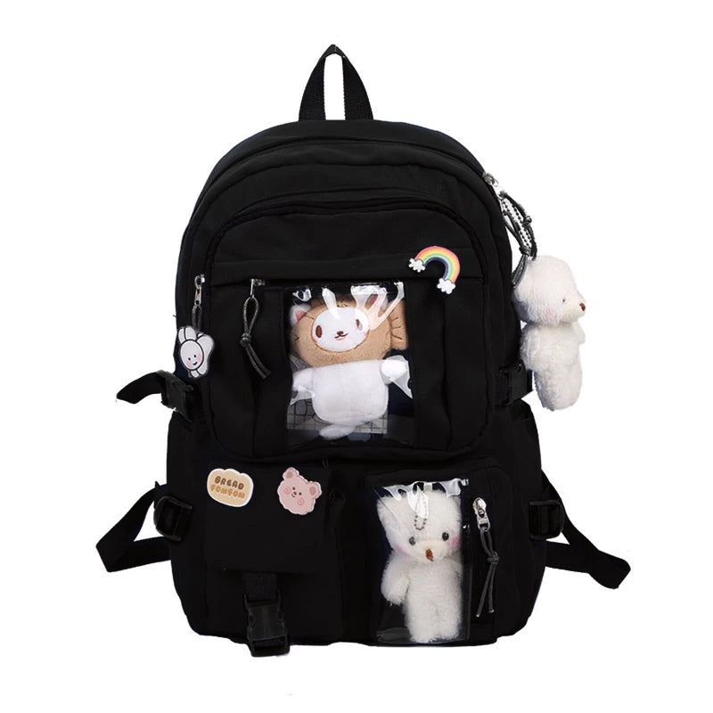 School Backpack Laptop Backpacks Student Bookbag Nylon Casual Travel Bag
