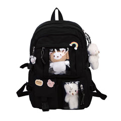 School Backpack Laptop Backpacks Student Bookbag Nylon Casual Travel Bag