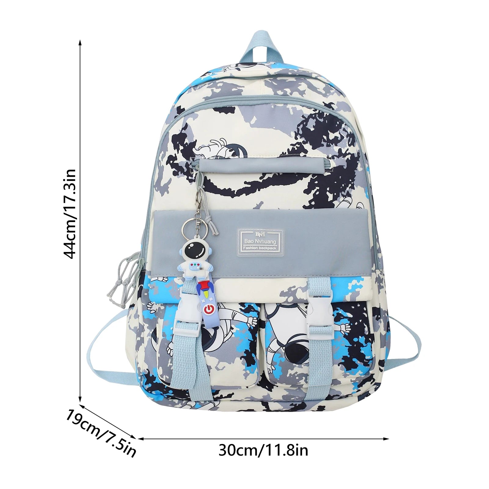 Girls Lightweight Graffiti School Backpack