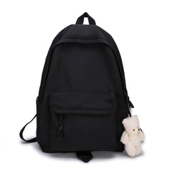 Canvas School Backpack for Teenage Girl Casual School Bag Women's Rucksack