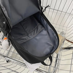 Waterproof Nylon School Backpack for Teenage Girls Women