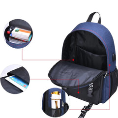 School Backpack With USB Large Capacity Girls School Bags For Teenage Children