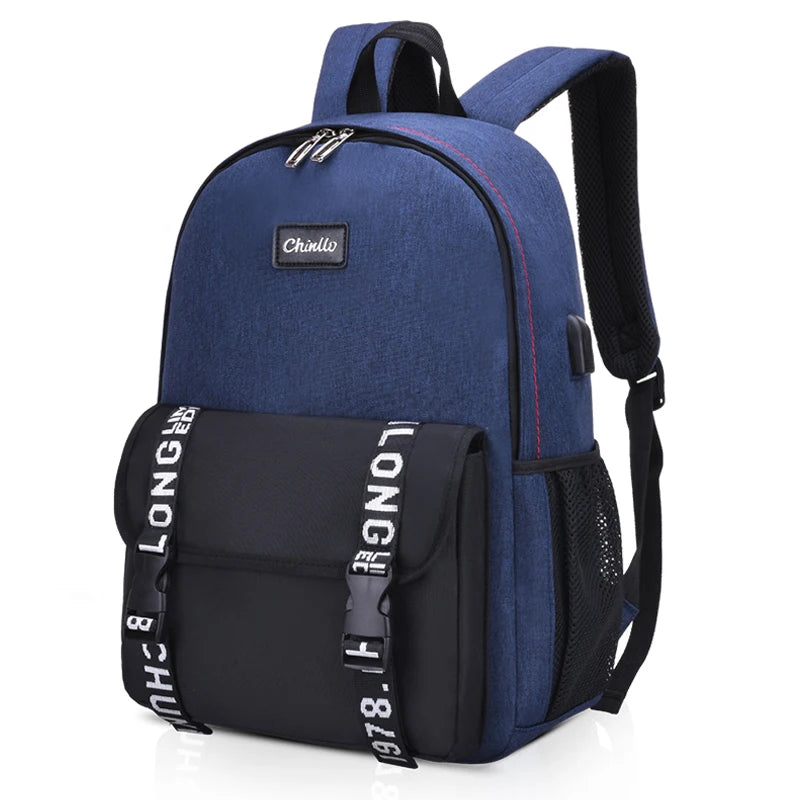 School Backpack With USB Large Capacity Girls School Bags For Teenage Children