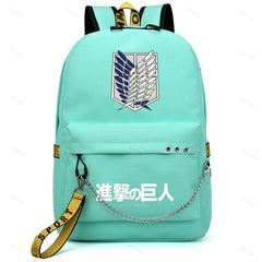 School Backpack for Kids Teens Students USB Canvas