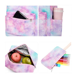 Girls Teens School Backpack Set Laptop Pencil Bag Lunch Tote Daypack