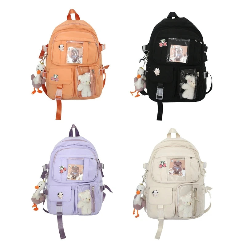 School Backpack for Teen Girls Women Ladies Backpacks Student Bookbag Nylon