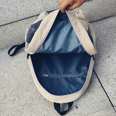 Corduroy Animal Fox Dog Shape Schoolbag Student Backpack