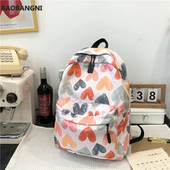 Graffiti Printing Women's Backpack School Bag for Girl Teenage Female