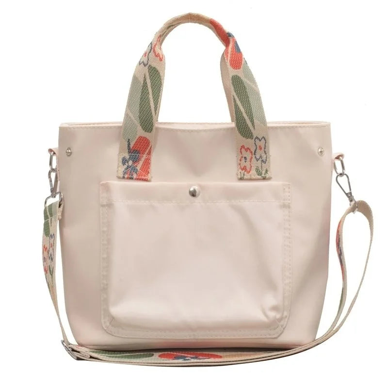 Canvas Messenger Bag School Commuter Tote Medium-sized Bag