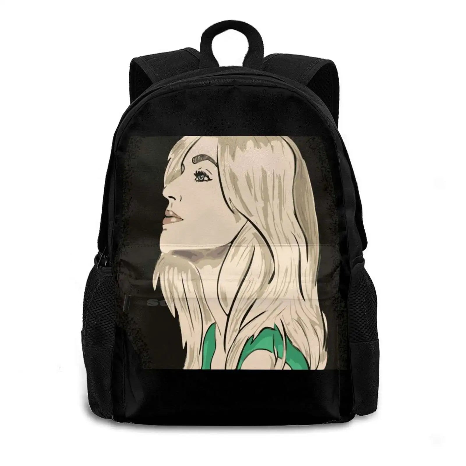 School Bag Big Capacity Backpack Laptop 15 Inch Face Ferragnez Girls Womens