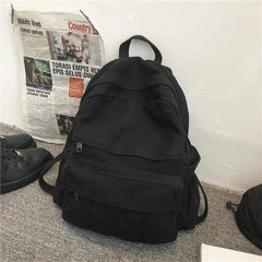 Girls Backpack Women Soft Fabric Bookbags Student Schoolbag Canvas Bag