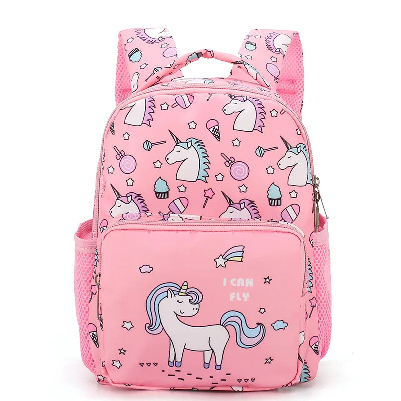 Pink Unicorn Waterproof Backpack for Girls