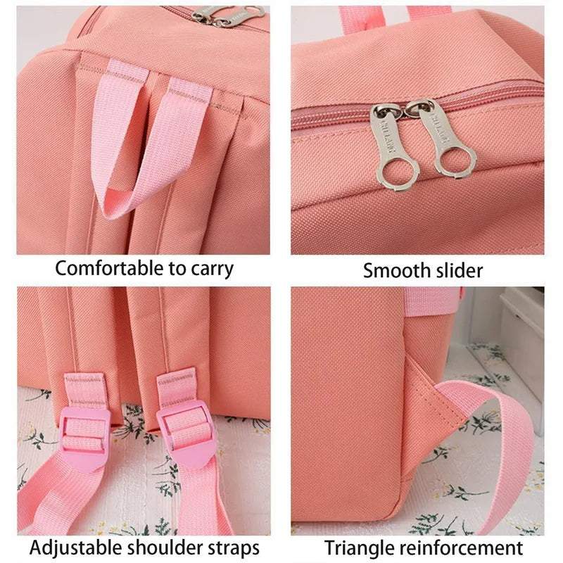 Girls Student Book Bags Large Capacity Teen Girl Schoolbag