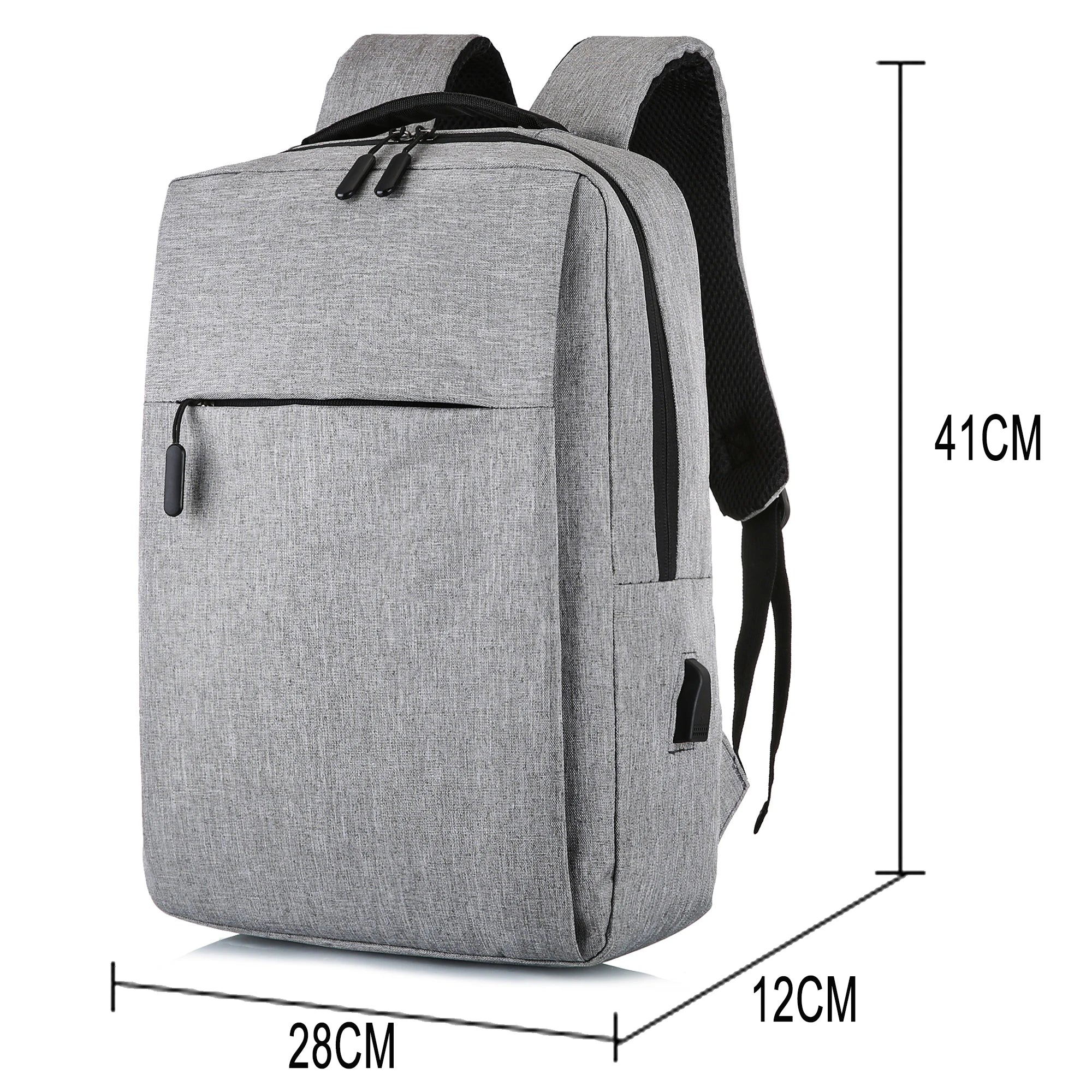 Anti Theft Men Backbag Travel Daypacks Laptop USB Backpack