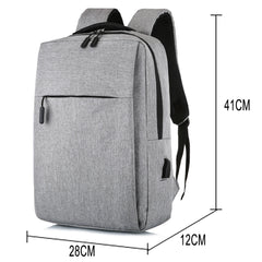 Anti Theft Men Backbag Travel Daypacks Laptop USB Backpack