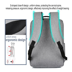 Anti Theft Men Backbag Travel Daypacks Laptop USB Backpack