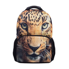 3D Animal Leopard Backpack Laptop Bag Casual School Bag