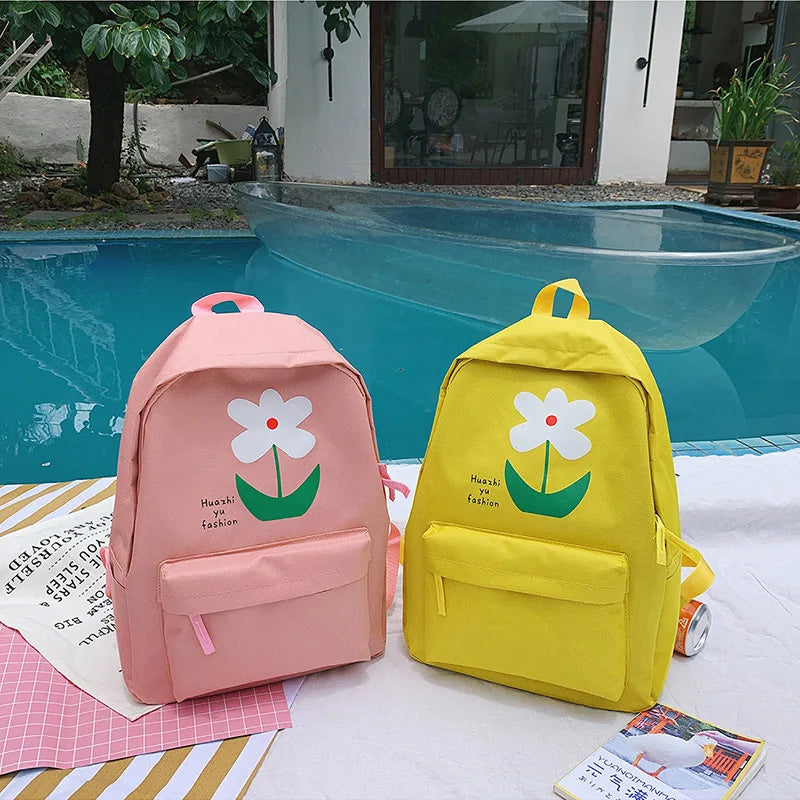 Pink School Backpack for Teenage Girls Middle School Women