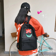 Pink School Backpack for Teenage Girls Middle School Women