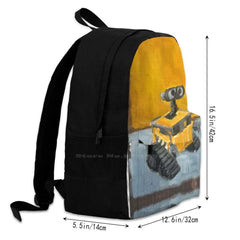 Teen Girls School Laptop Travel Bag Robot Rothko Mark Pixar Orange