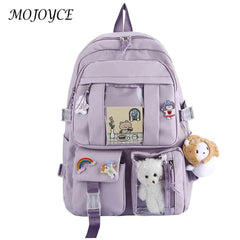 Large Capacity Zipper School Bags Multi-Layer Daypacks