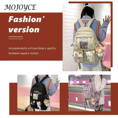 Large Capacity School Bags Zipper Multi-Layer Daypacks