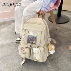 Large Capacity Zipper School Bags Multi-Layer Daypacks