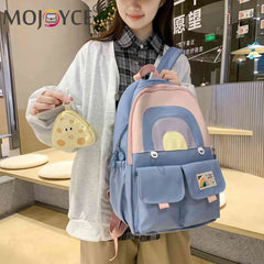 School Books Bags College Student Bookbag Casual Large Capacity for Teenage Girl