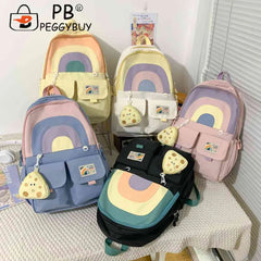 School Books Bags College Student Bookbag Casual Large Capacity Soft