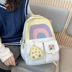 School Books Bags College Student Bookbag Casual Large Capacity Soft