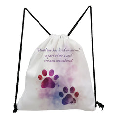 Drawstring Pocket Storage Bags Love Dogs Funny Backpacks High Travel