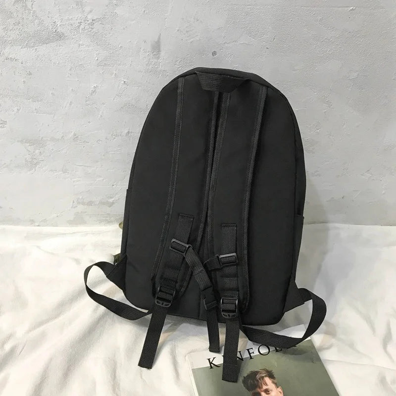 Nylon Waterproof Backpack for Teenage Girls Pocket Casual Backpacks