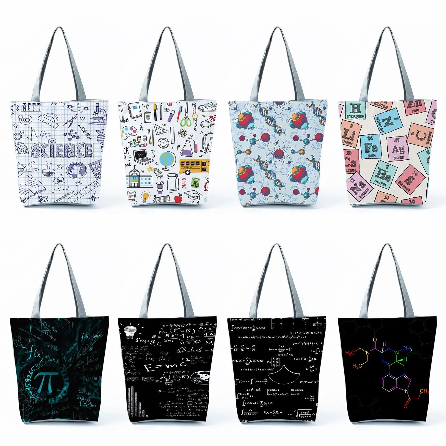 Chemical Physics Tote Bags High Capacity Shoulder Bag