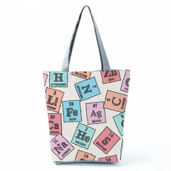 Chemical Physics Tote Bags High Capacity Shoulder Bag
