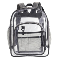 Clear Backpack Waterproof Double Zipper Transparent Mobile Phone Umbrella