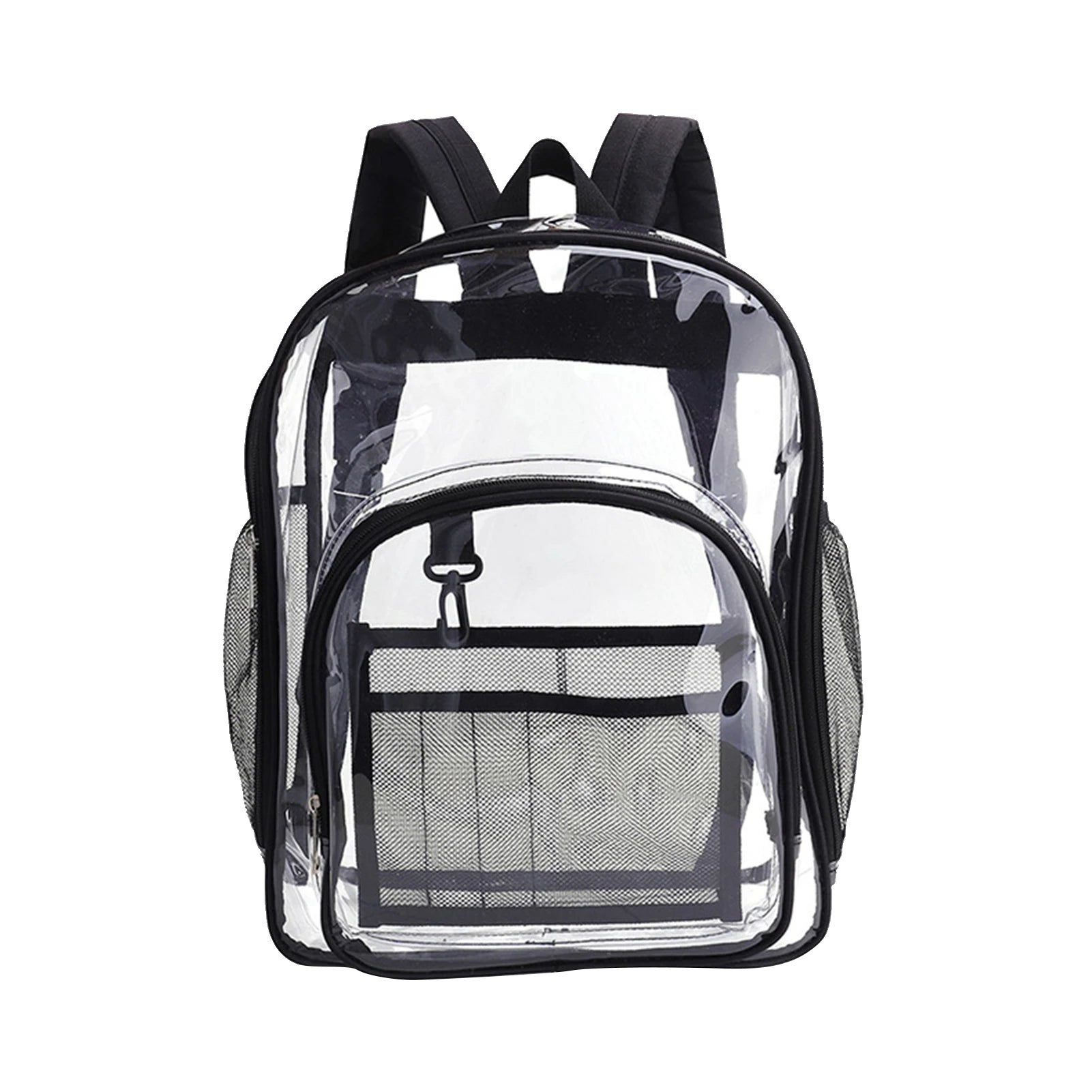 Clear Backpack Waterproof Double Zipper Transparent Mobile Phone Umbrella