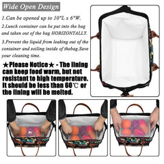 School Work Picnic Large Capacity Women Handbag Insulated Cooler Lunch Bag