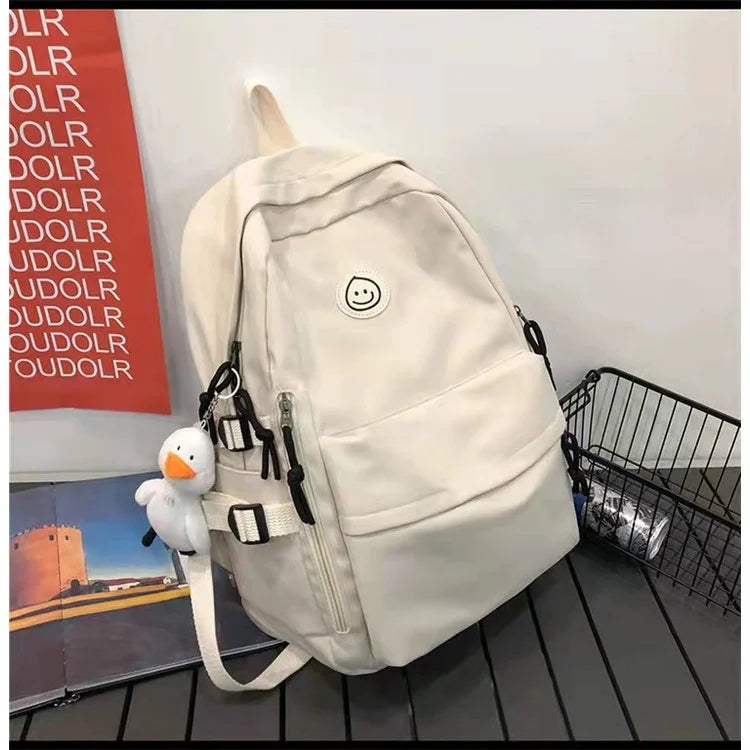 Unisex College School Bag with Multiple Compartments