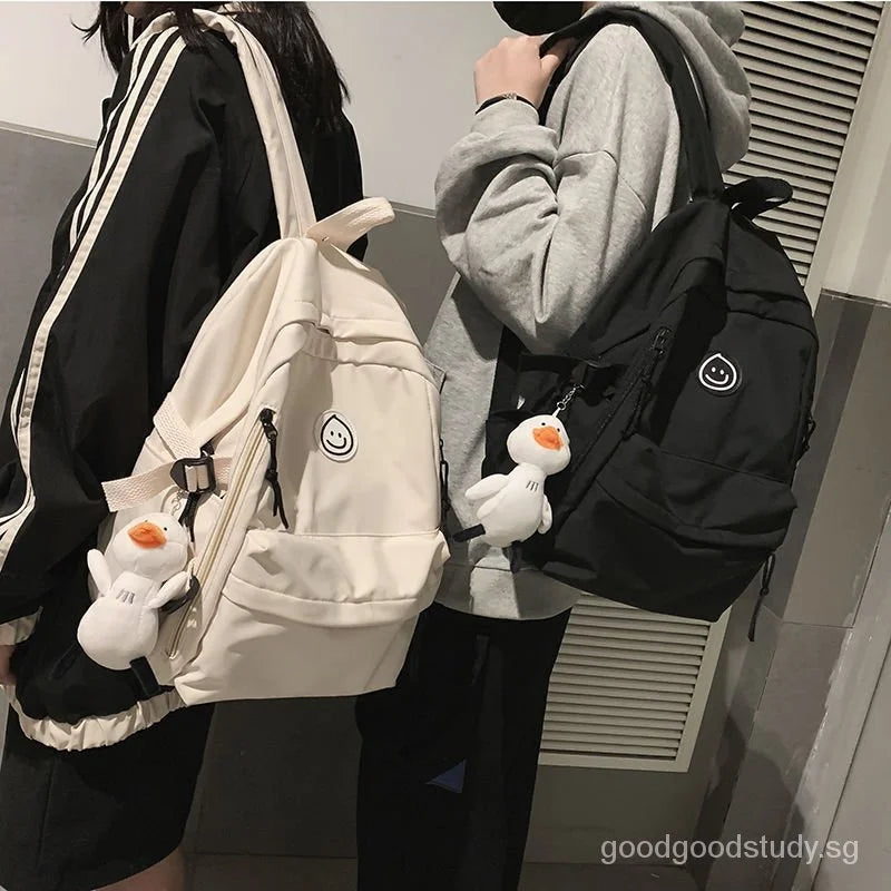 Unisex College School Bag with Multiple Compartments