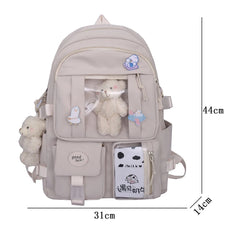 Teenage Girls Backpack Anti-theft Shoulder Bag Large Capacity Travel Bag