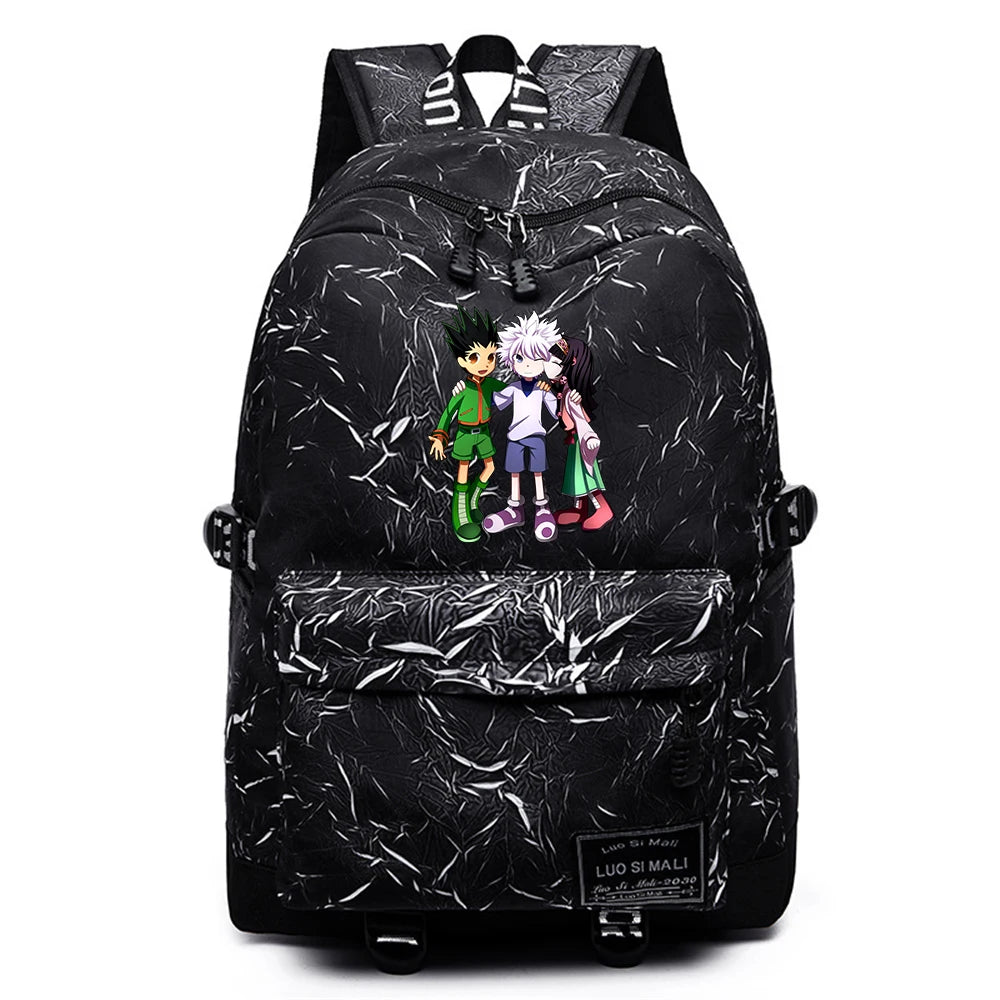 Anime Hunter Hunter High Backpack Casual Teenger Unisex Student Packsack Mochila