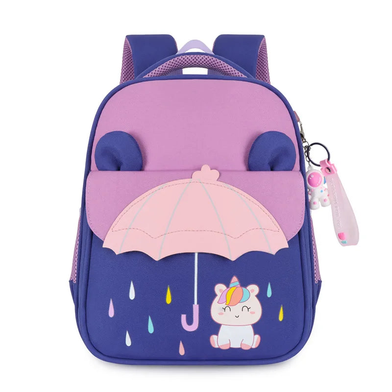 Primary School Children Backpack Cartoon Design Lightweight Bag