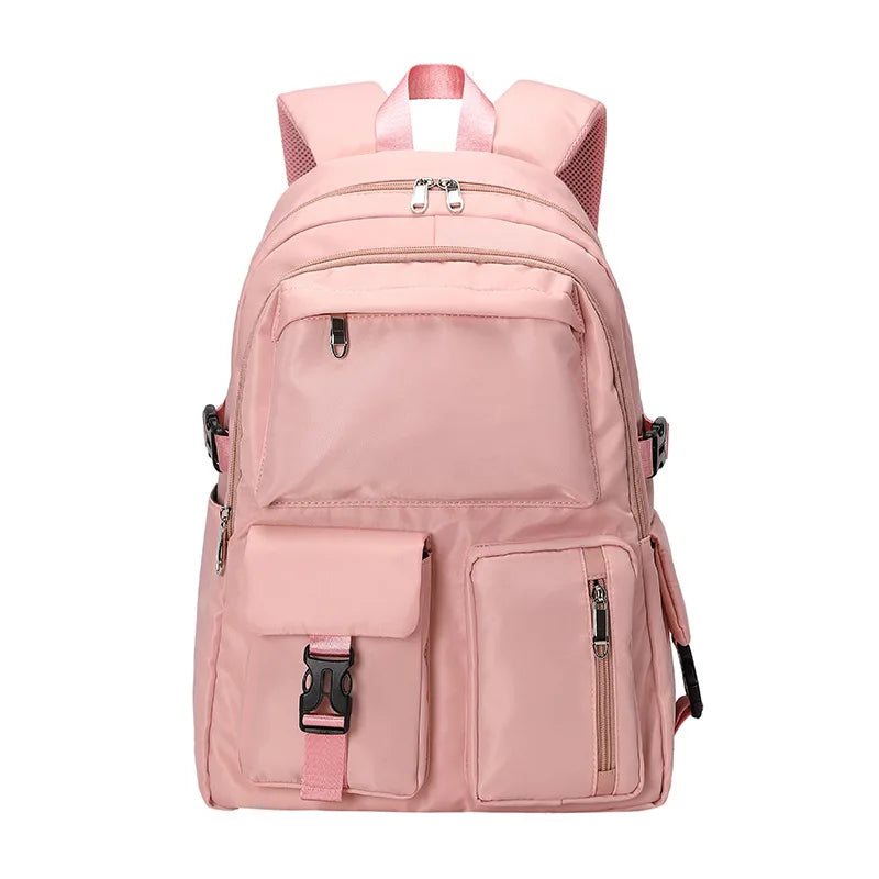 Schoolbag for Students Solid Light Backpacks for Men and Women