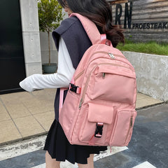 Schoolbag for Students Solid Light Backpacks for Men and Women